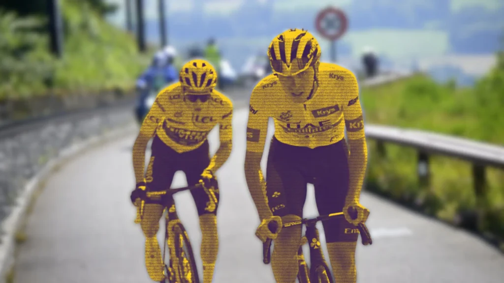 Pogacar, Vingegaard e un racconto sul ciclismo che parte dalle storiche salite del Tour de France.